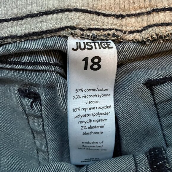 Justice Mid Rise Knit Waist Jeans Size 18 - Picture 3 of 4